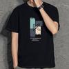 Summer Men's Short-sleeved T-shirt Trendy Fashion Loose All-match Printed Men's Top T-shirt