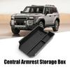 Ящик для хранения автомобиля Toyota Land Cruiser Prado 2024 Land Cruiser LC250, центральный консольный органайзер, ящик для хранения в подлокотнике, вставной лоток, органайзер