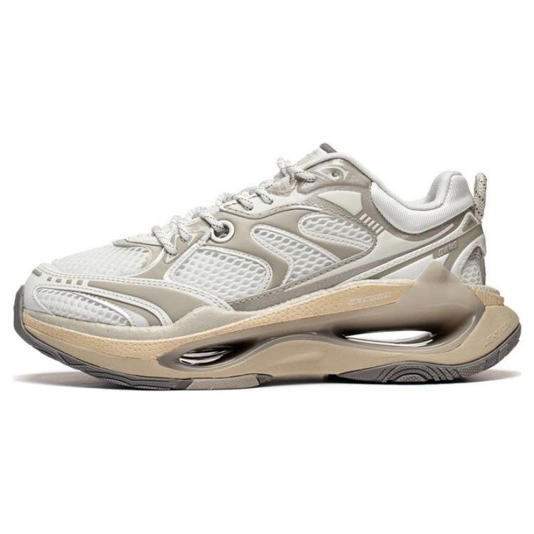 Li Ning Super Infinity Durable Breathable Low Top Sports Casual Shoes Women Sneakers White Gray AZGT004-2