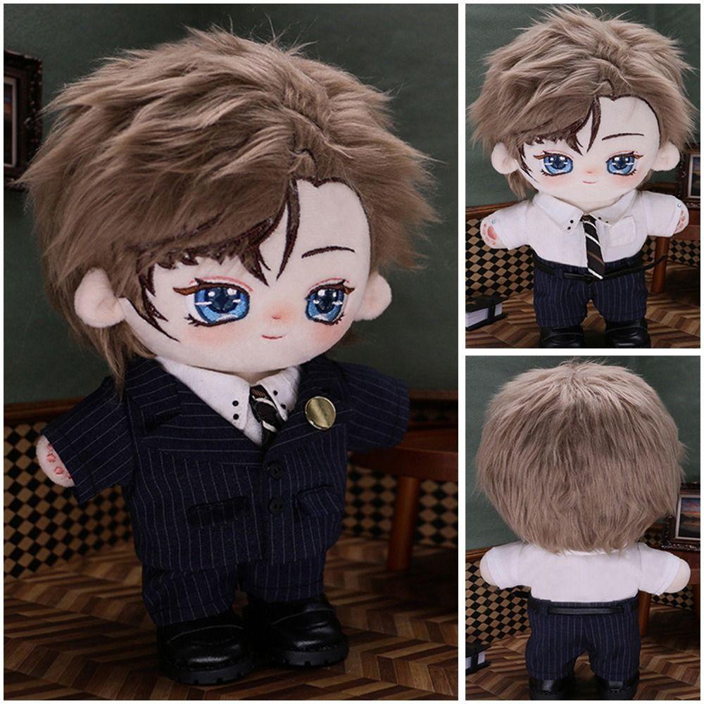 New Shirt Fashion Suit Cotton Doll Outfit Doll Tops Pants 20cm Doll Clothes Plush Doll's Clothes