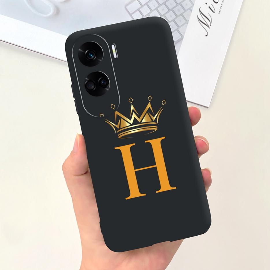 Чехол для Honor 90 Lite CRT-NX1 Милая корона Буквы Чехол для Honor 90 Pro Honor90 Lite Мягкий силиконовый чехол для телефона Для Honor 90 Сумки