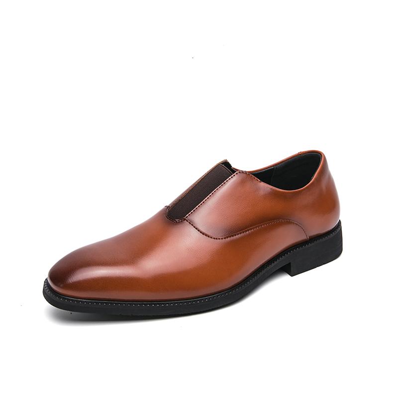 High End Brand Men's Leather Casual Shoes Banquet Dresses Formal Shoes Pointed Men's Loafers Soft Soles Versatile Free Delivery