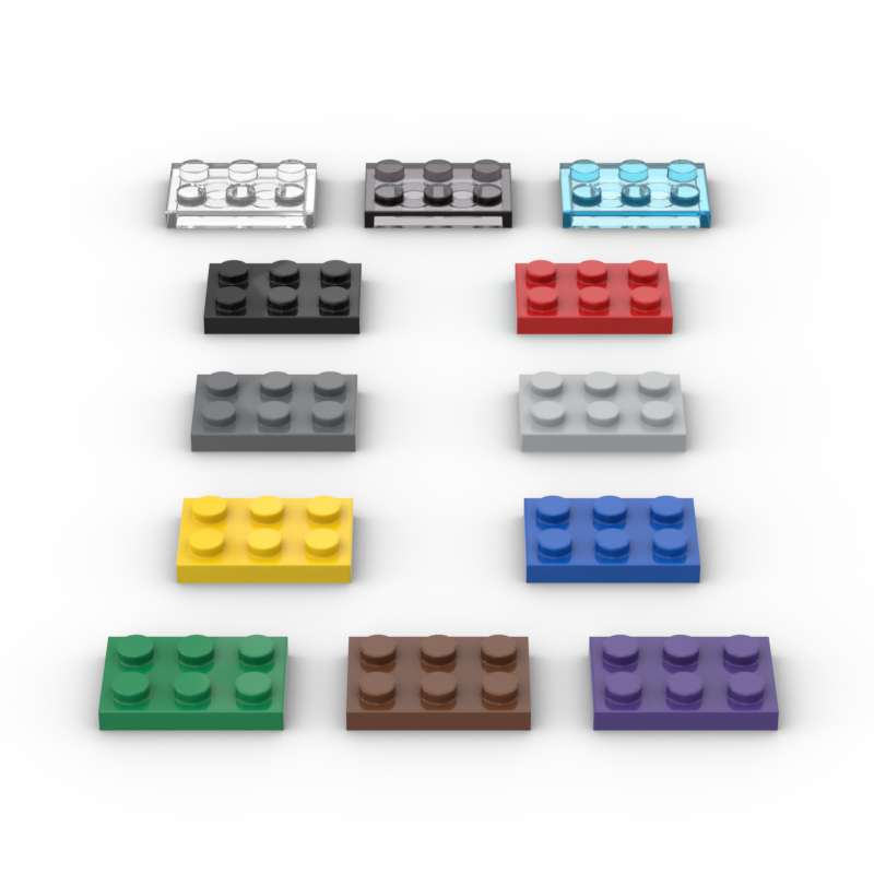 Нетоксичный Moc 10 шт. 3021 2x3 Пластина Строительные Блоки Набор Высокотехнологичная Плата Световая Панель Кирпичики Частицы Идея Игрушки Детский День Рождения Подарки для Детей