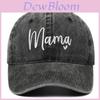 Классическая бейсболка с вышивкой "Mama" с регулируемой посадкой для повседневной носки
