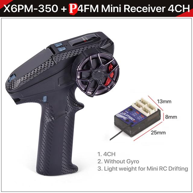 DUMBORC X6PM-350 2.4GHz RC Transmitter & Receiver Kit – Works with BL3F P6FG P6FP P4FMG 6CH for RC Car Boat Tank RC Parts