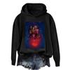 Women's And Men's Unisex Fashion Outfit Sweatsuit  Printed Long Sleeved  Casual Hooded Sweatshirt