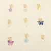 20Pcs Braid Hair Accessories, Alloy Braided Hair Clips with Butterfly Heart Flower Pendants, Spiral Design Hair Buckles