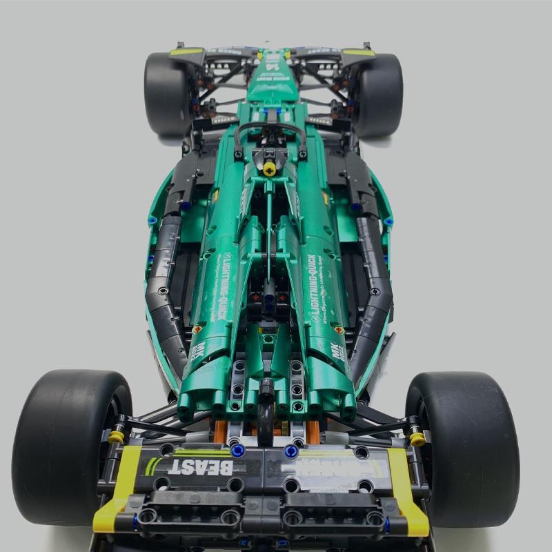 MK6022 1912 ШТ 1:8 Новых Техник Мартин Арамко AMR25 Строительные Блоки MOC Модель Автомобиля F1 для Самостоятельной Сборки Набор Игрушки Подарки для Мальчиков Детей