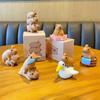 Cute Capybara Resin Ornaments Cartoon Cartoon Figure Model Car Decorations Capybara Model Figure