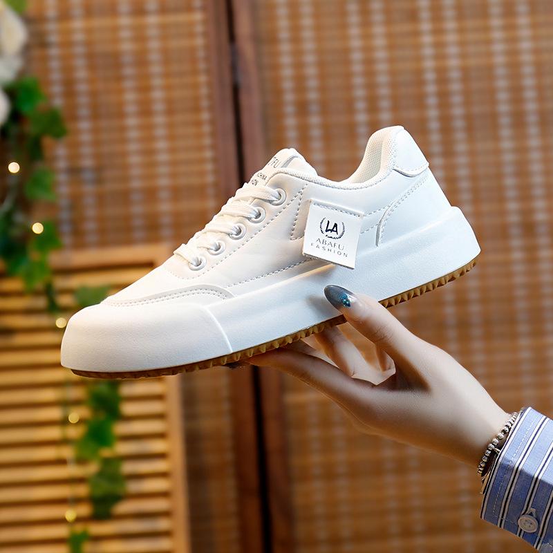 Women's White Shoes New Spring Students All-Match Casual Instagram Shoes Platform Fashion Sneakers