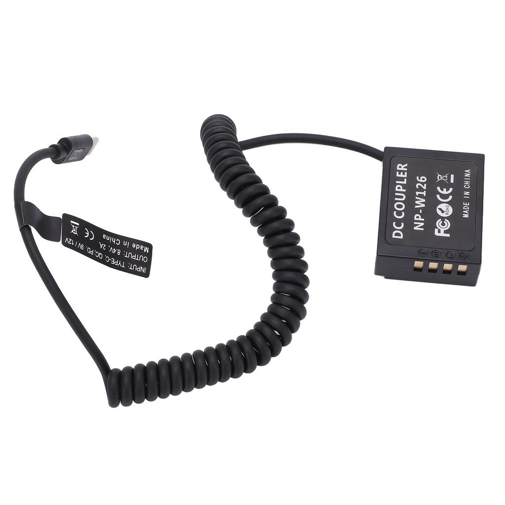 TypeC Port NPW126 NPW126 Fully Decoded Dummy Battery for Fuji XT1 XT2 XT3 Camera Series