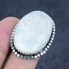 Лунный камень Драгоценный камень 925 Стерлинговое серебро Ювелирное кольцо Размер 7