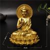 Золотая статуя Будды, скульптура индуистского бога, фигурки, украшения, ремесло из смолы, счастливые подарки, богатство для украшения дома, статуи Будды