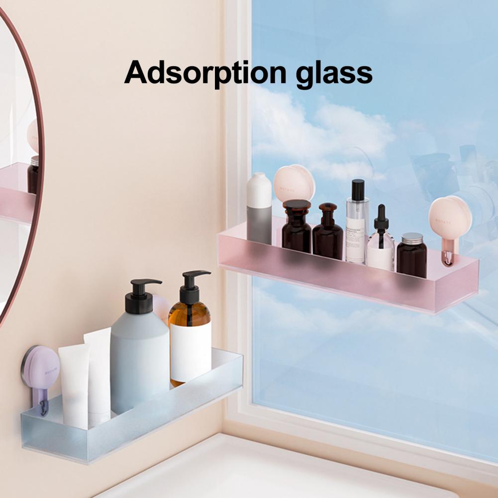 Bathroom Organizer Suction Cup Storage Rack Bathroom Storage Rack Shower Caddy Organizer Strong Load-bearing Suction