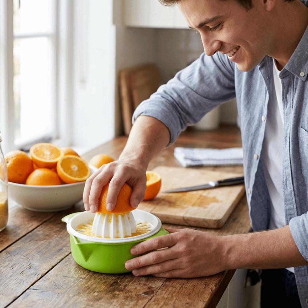 Plastic Manual Juicer Detachable Citrus Juicer Kitchen Gadget Hand Lemon Squeezer Cooking