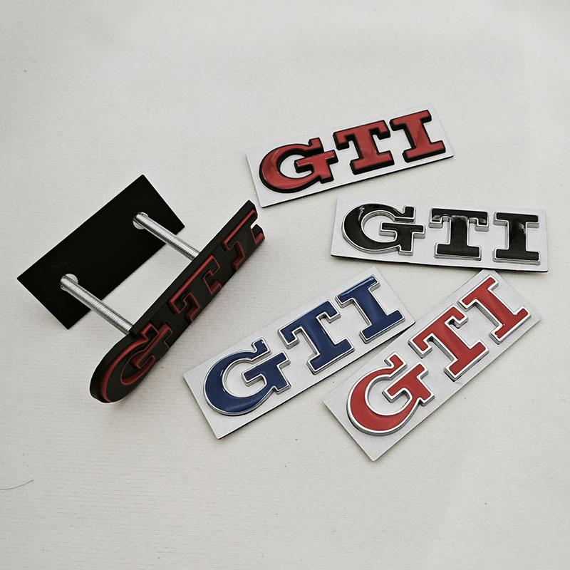 AABIL1 2026 Hot VOLKSWAGEN 3D Metal Car Grille Logo GTI Badge Emblem For Volkswagen VW Polo Golf 4 5 6 7 8 Mk4 Mk5 MK6 MK7 MK8 GTI Stic