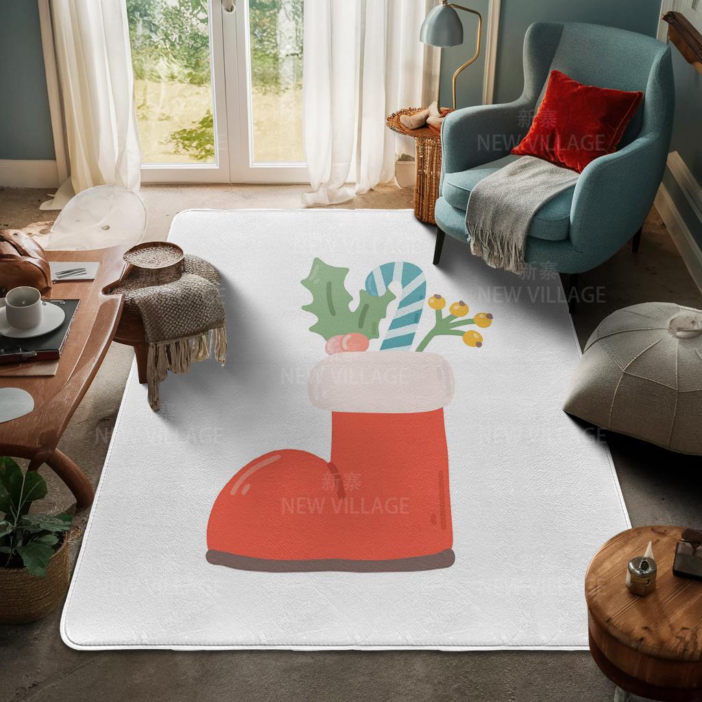 Ковер у входа в дом Домашний коврик у двери Гостиная Ванная Комната Ноги ванная комната Нескользящие коврики с водопоглощением для ванной Счастливого Рождества зима