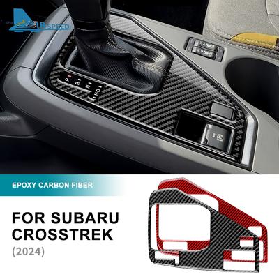 Для Subaru Crosstrek Impreza 2025 2025 Наклейка из настоящего мягкого углеволокна LHD USDM JDM Панель переключения передач автомобиля Аксессуары для интерьера
