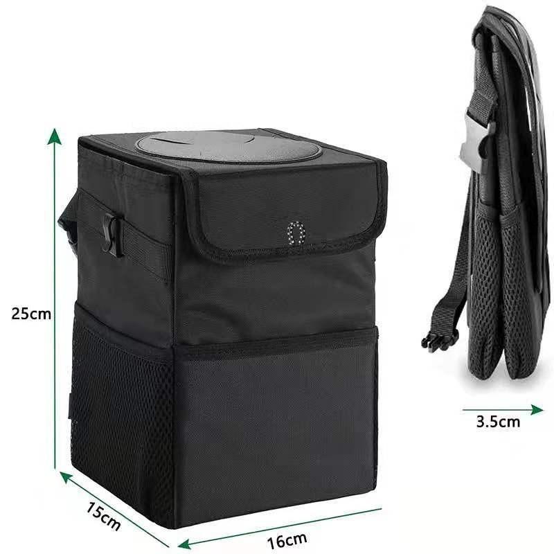 Car-Mounted Waterproof Folding Garbage Bin, Fruit and Leather Box, Creative Backrest Storage Box for Cars