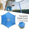 Trampoline Shade Net Anti-UV Sun Protection Leaf Debric Insects Prevention Waterproof Trampoline Canopy Foldable Outdoor Trampoline Shade Cover