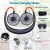 2022 Fashion Power Saving Hand-free Neck Fan Usb Fan Sport Mini Portable Hanging Neckband Fan