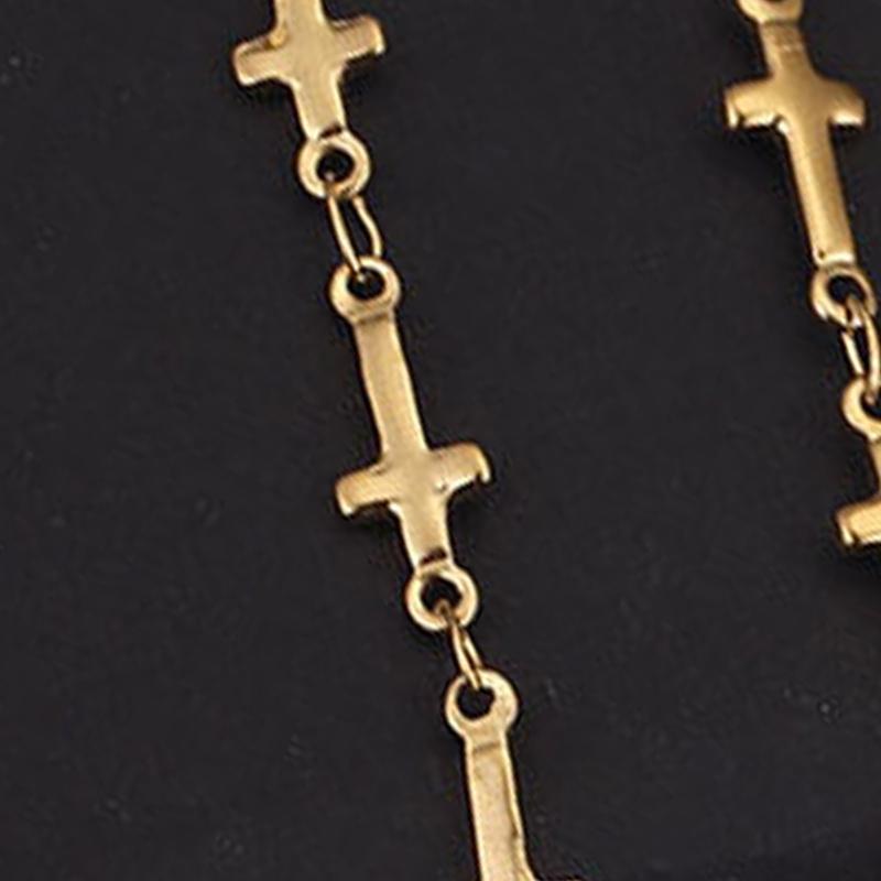 1 метр Нержавеющая сталь Крупные Цепи с Распятием для DIY Заявление Цепь Золотая Ожерелье Браслет Цепи Изготовление Украшений Поддержка