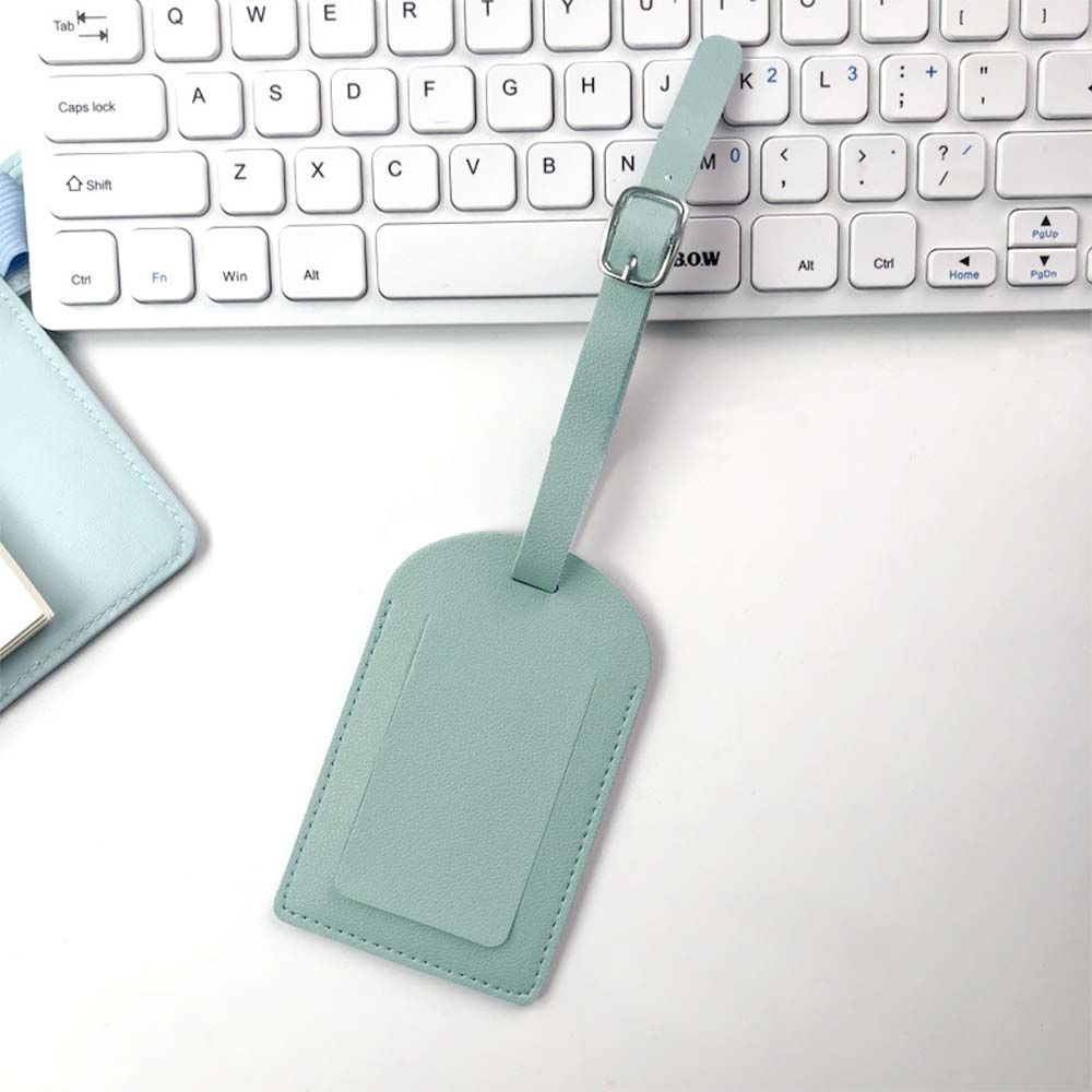 Label PU Leather Holiday Travel Airplane Suitcase Tag Boarding Pass Luggage Tag Travel Accessories