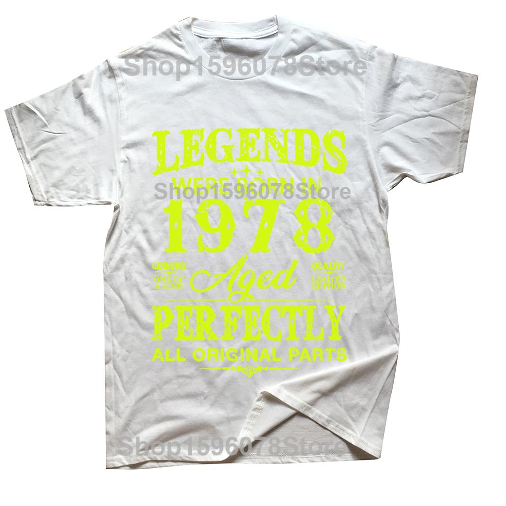 Novelty Vintage 1978 Funny 47 Years Old 47th Tee Tops Round Neck Short-Sleeve Fashion Tshirt Clothing Casual Basic T-shirts