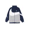 Sportswear Swoosh Fashion Comfortable Soft Reversible Collar Fleece Jacket Men Jackets Deep-Navy White Team-Blue-Grey BQ6546-411