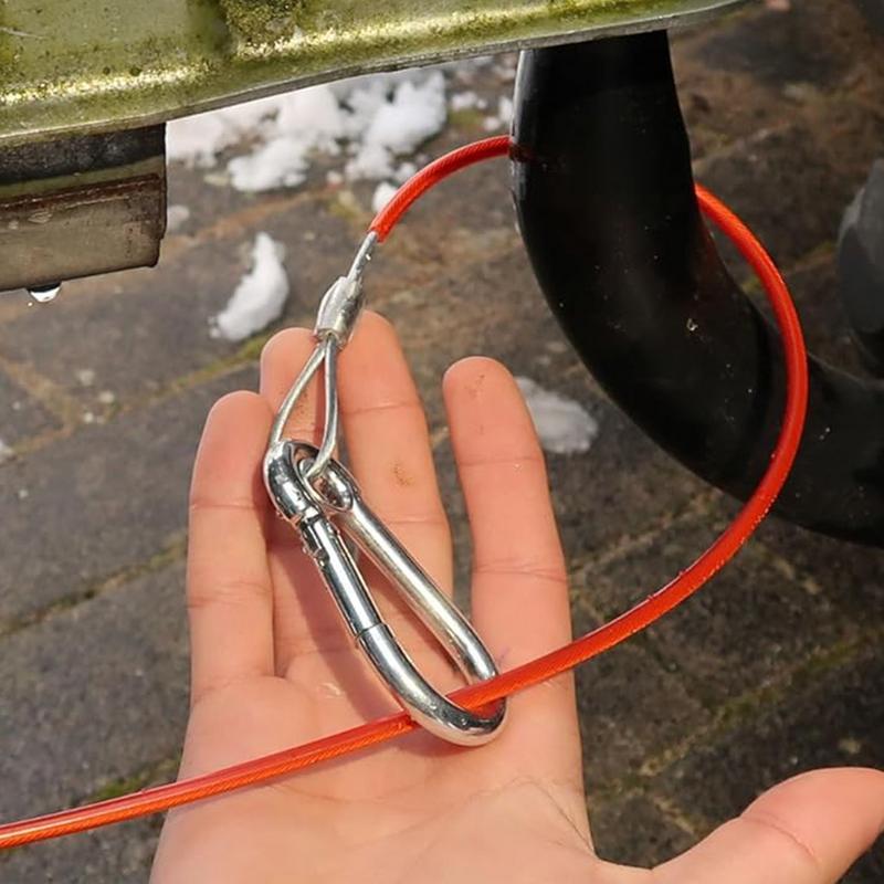 Ремень для лебедки прицепа, буксировочные ремни, буксировочный трос, ремень для лодочного прицепа, 3,3-футовый трос для лебедки, трос для буксировочного троса с зажимом и штифтовым болтом