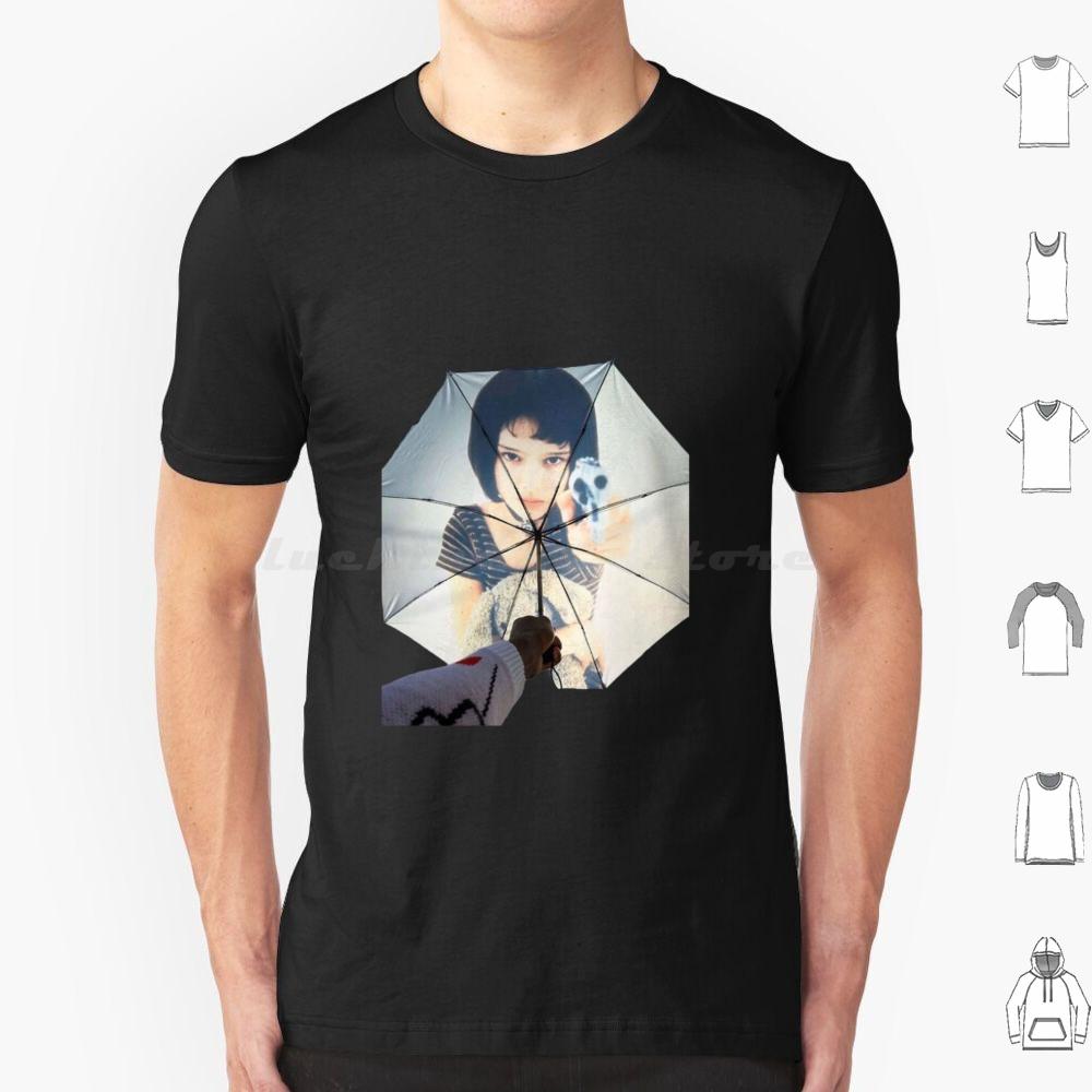 Leon The Professional Umbrella T Shirt Big Size 100 Cotton Leon Leon The Professional Movie Natalie Portman Mathilda Jean Reno