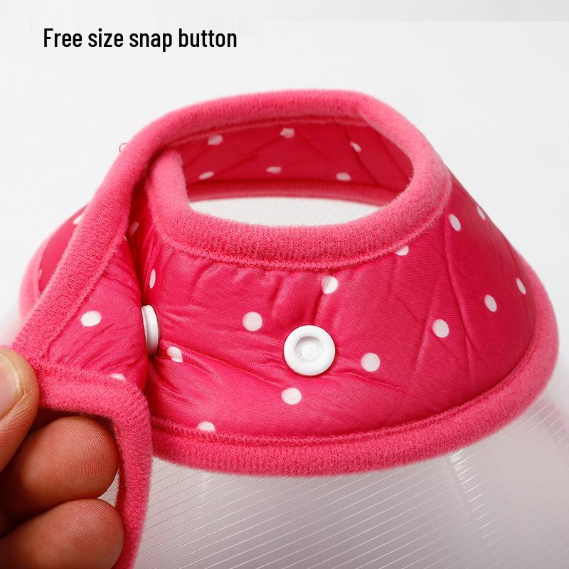 Прозрачный ПЭТ Елизаветинский воротник - Защита от укусов и вылизывания, Головной убор для кошек и собак, Защитный конус стыда