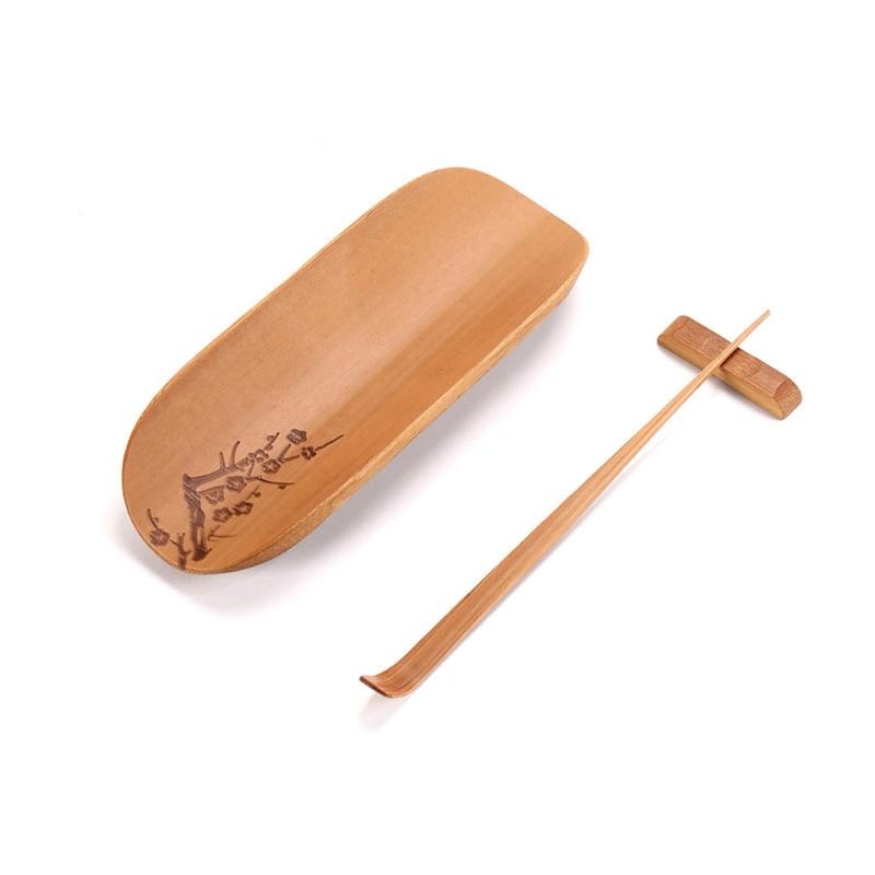 Traditional Chinese Teas Ceremony Set 3 Bamboos Tool With Intricate Carvings For Precise Brewing Family Gatherings And Cultural Display