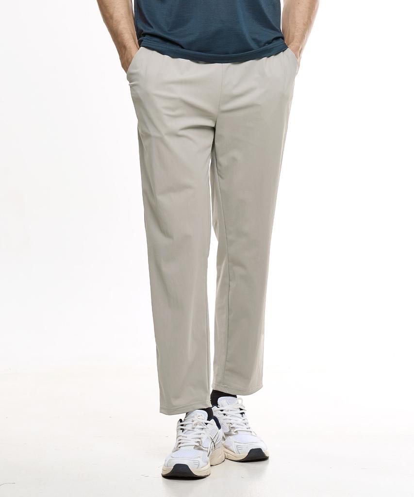 EZBUY Ice Bucket Men'S Tricot Plain Elastic Waist Pants 4 Colors (Type B)