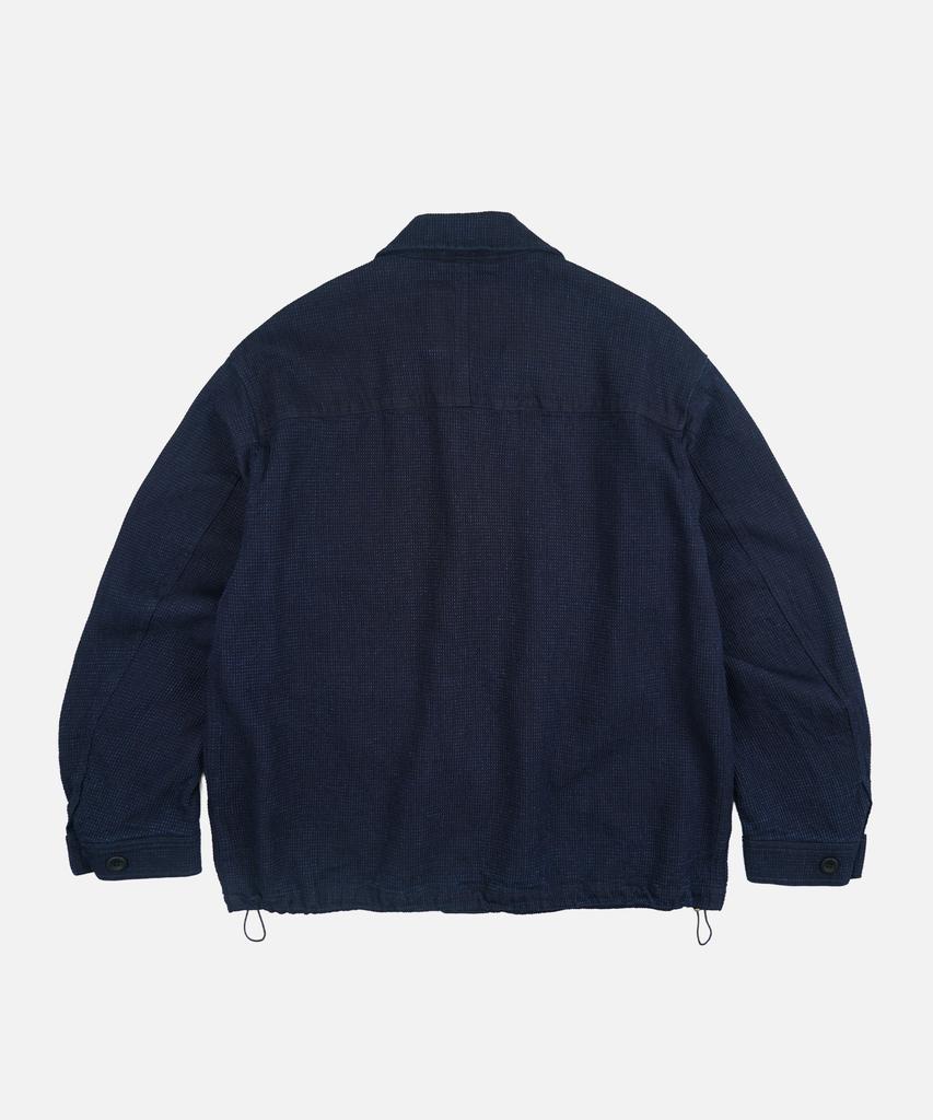 FRIZMWORKS Double Pocket Coverall Jacket _ Sashiko Indigo