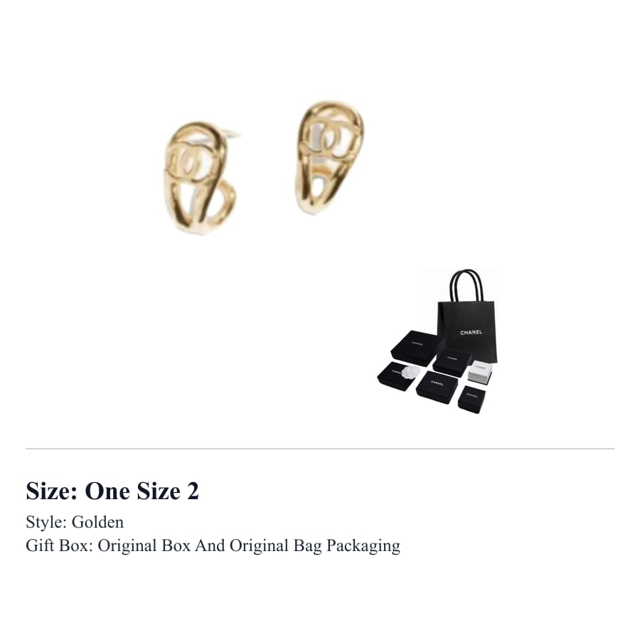 CHANEL Earrings Women's AB-26P-ABH214