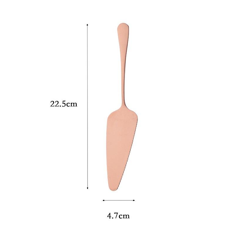 1Pc Tableware Gold Cake Shovel Spatula Baking Pastry Tools Wedding Cake Serve Party Cake Decorating Shovel Restaurant Silverware
