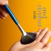 Fan-Shaped Ceramic Glazing Brush with Metal Holder for Gouache