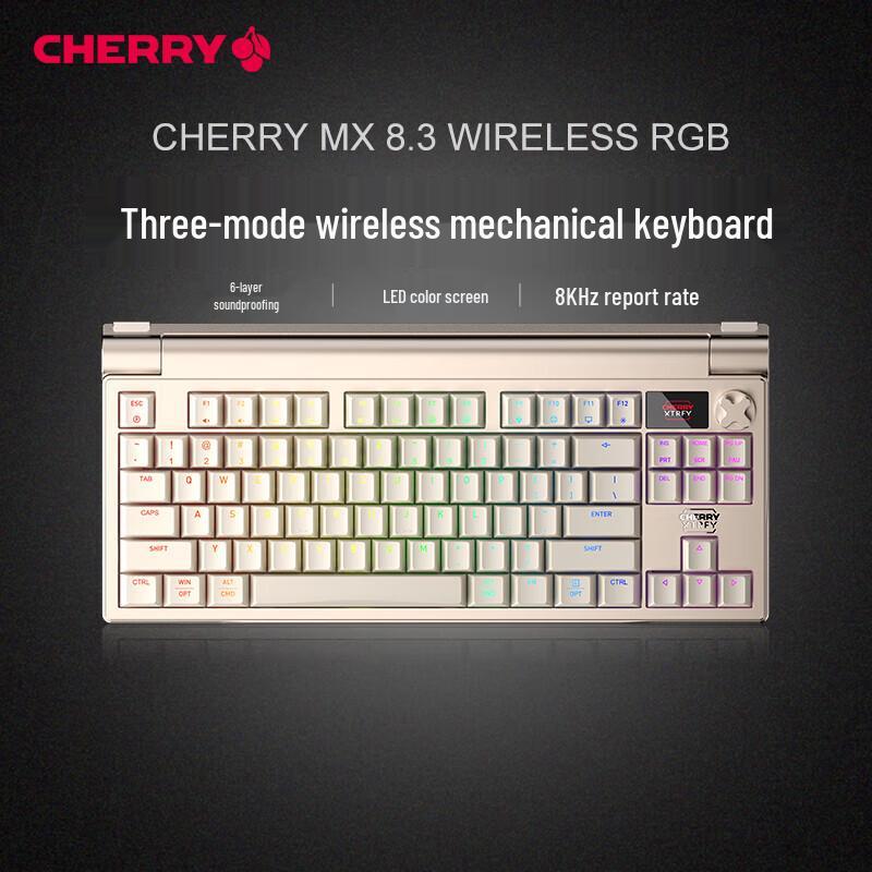 Cherry MX8.3 Tri-Mode Wireless Hot-Swappable Gasket Mechanical Keyboard