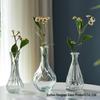 Европейская ваза из рельефного стекла в стиле легкой роскоши для гостиной, для цветочных композиций - Прозрачный гидропонный орнамент