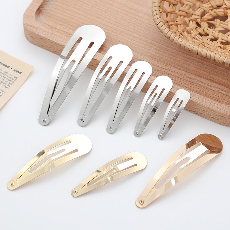 10/20/30pcs/set Women Silver Gold Black Waterdrop Shape Basic Alloy Hair Clips BB Hairpins Barrettes Fashion Hair Accessories
