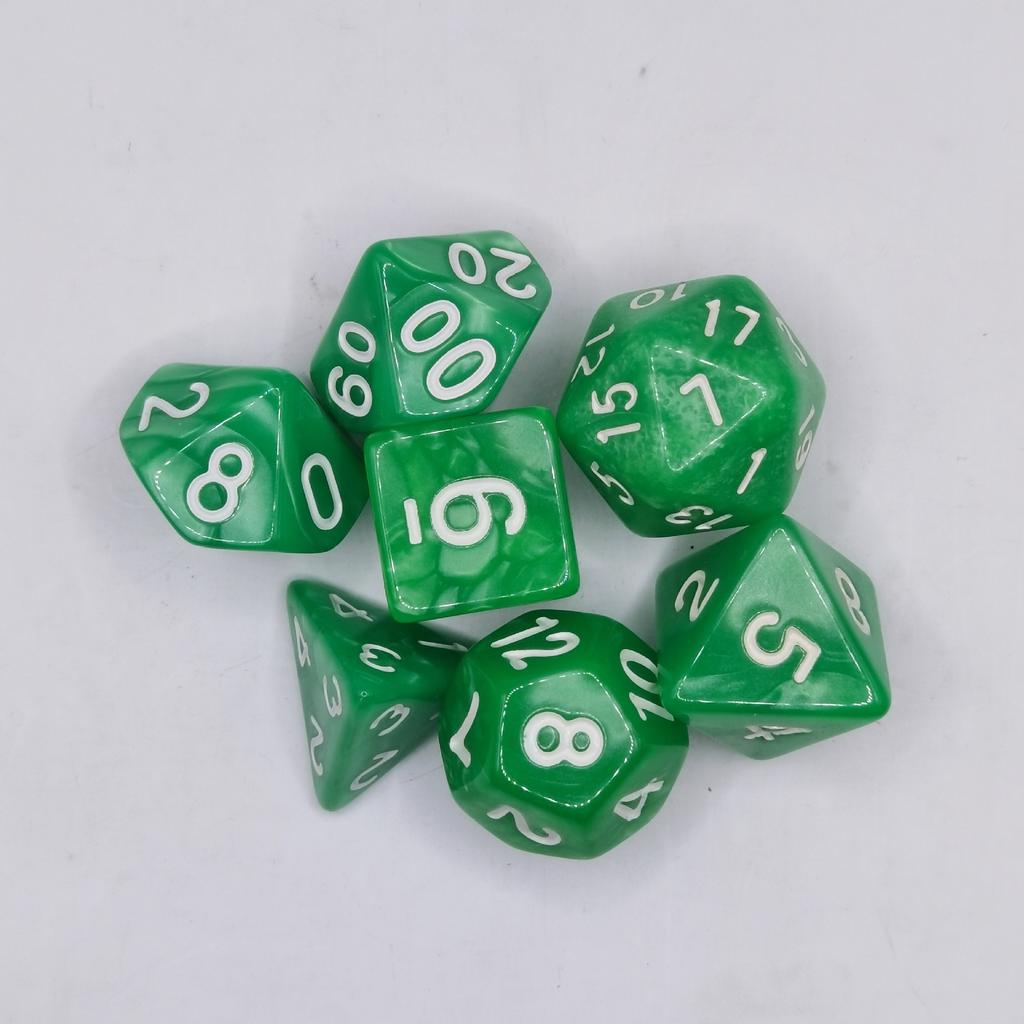 7 шт./лот, многогранные игральные кости из смолы D&D D4 D6 D8 D10 D% D12 D20, многогранные игральные кости TRPG, настольные игры