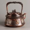 Teapot Handmade Eight Treasures Pure Copper Seiko Carving Gilt Boiling Water Thickened Household Chinese Retro Desktop Ornament