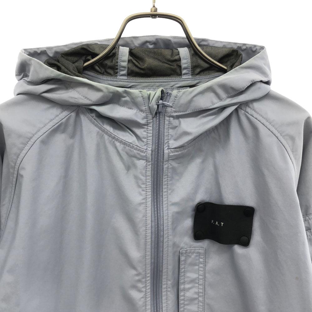 Fat Нейлоновая куртка TITCH Серая капюшон Мужская Б/у