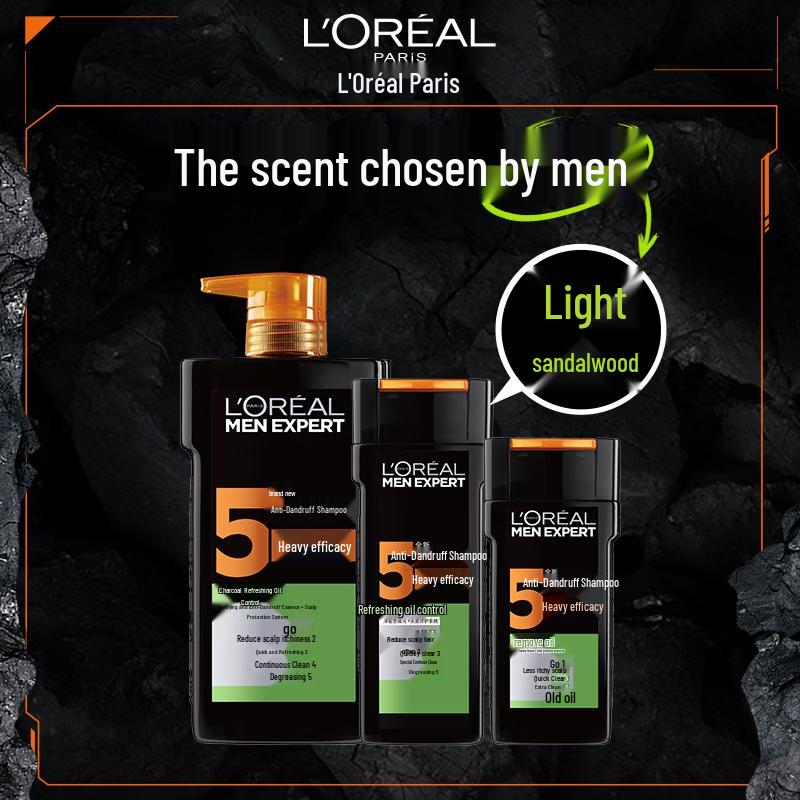 L'Oréal Men Expert Освежающий шампунь против перхоти с углем