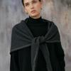 BARNEYS NEWYORK 25FW Cashmere Blended Shawl Charcoal Gray