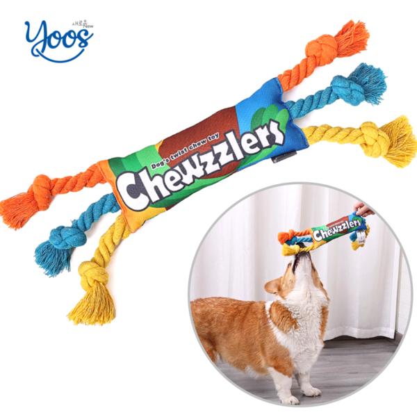 Игрушка для щенков Youth Pet Puppy Squeaky Tug Play, кукла для скрежетания зубами, 1 шт.