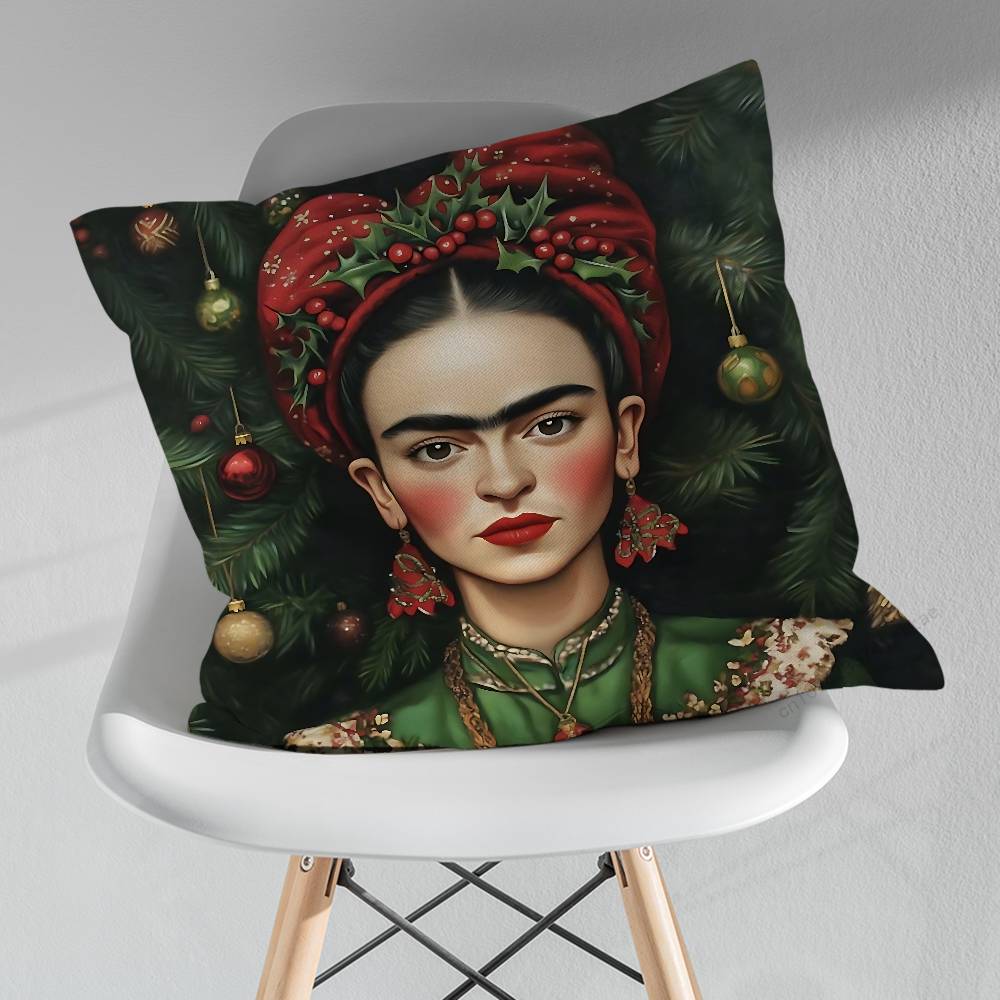 FFridas KKahlo Artiste Pillowcase for Sofa Room Office Decor Printing Merchandise AllMatch Cushion Cover
