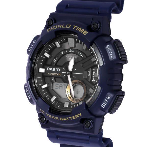 Casio AEQ-110W-2AVDF Аналогово-цифровые кварцевые мужские часы
