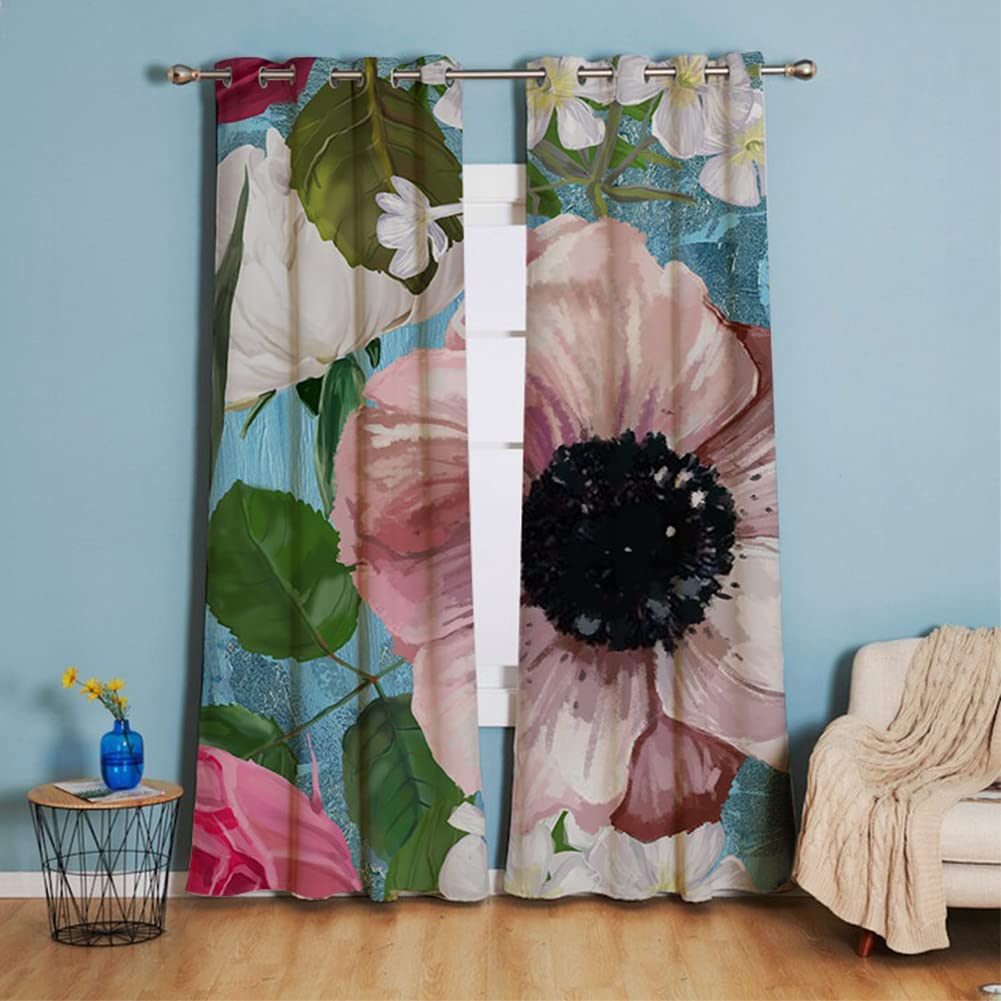 Ботанический попугай Листья Фермерский дом Стиль Кантри Оконные Шторы Панели Гостиная Затемняющие Шторы Шторы Cortinas